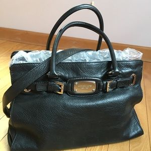 Michael Kors black leather purse